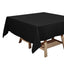 Polyester Square 70"x70" Tablecloth Black - Wrinkle - Resistant & Durable Table Cover for Events - Linen Luxes