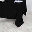 Polyester Square 70"x70" Tablecloth Black - Wrinkle - Resistant & Durable Table Cover for Events - Linen Luxes