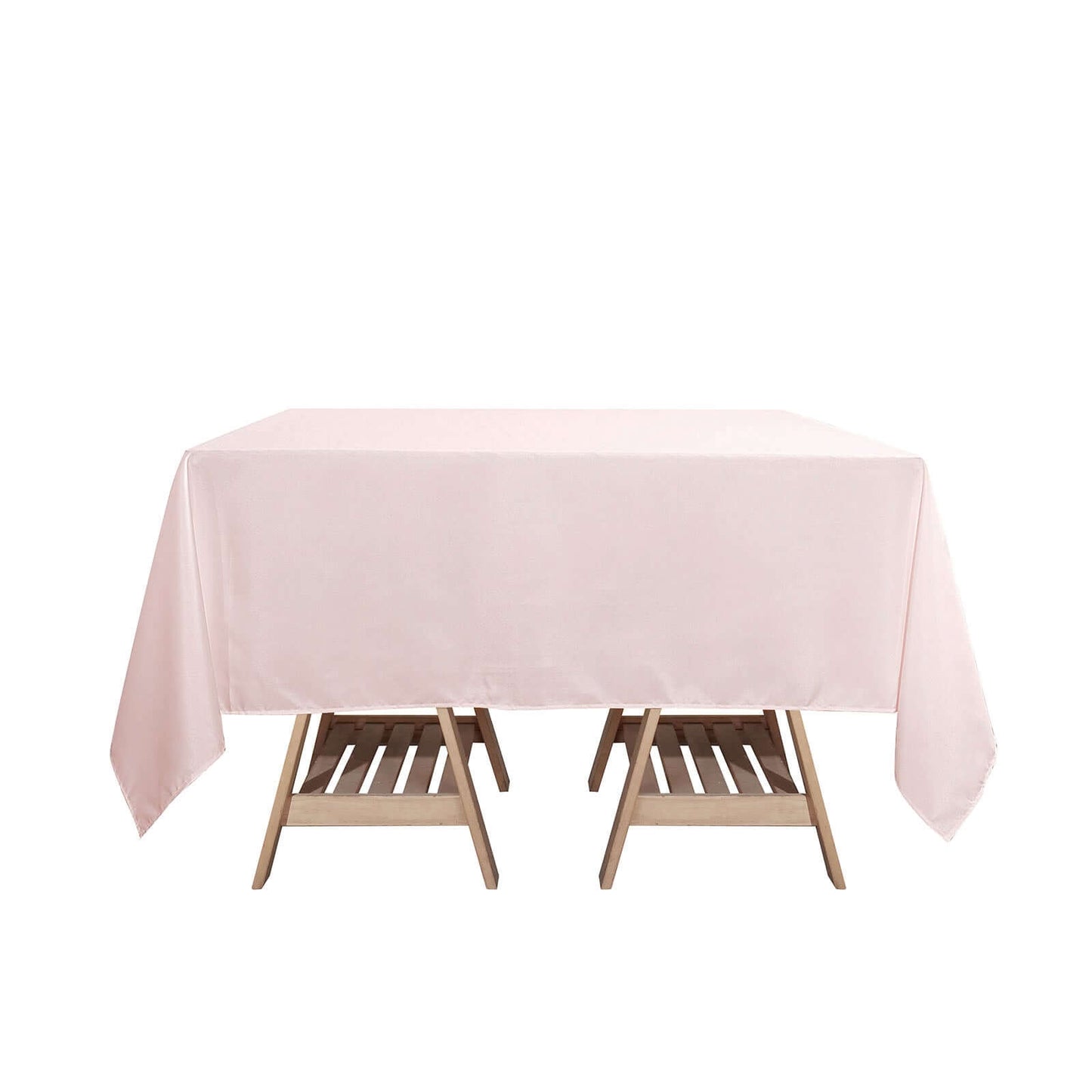 Polyester Square 70"x70" Tablecloth Blush - Wrinkle - Resistant & Durable Table Cover - Linen Luxes