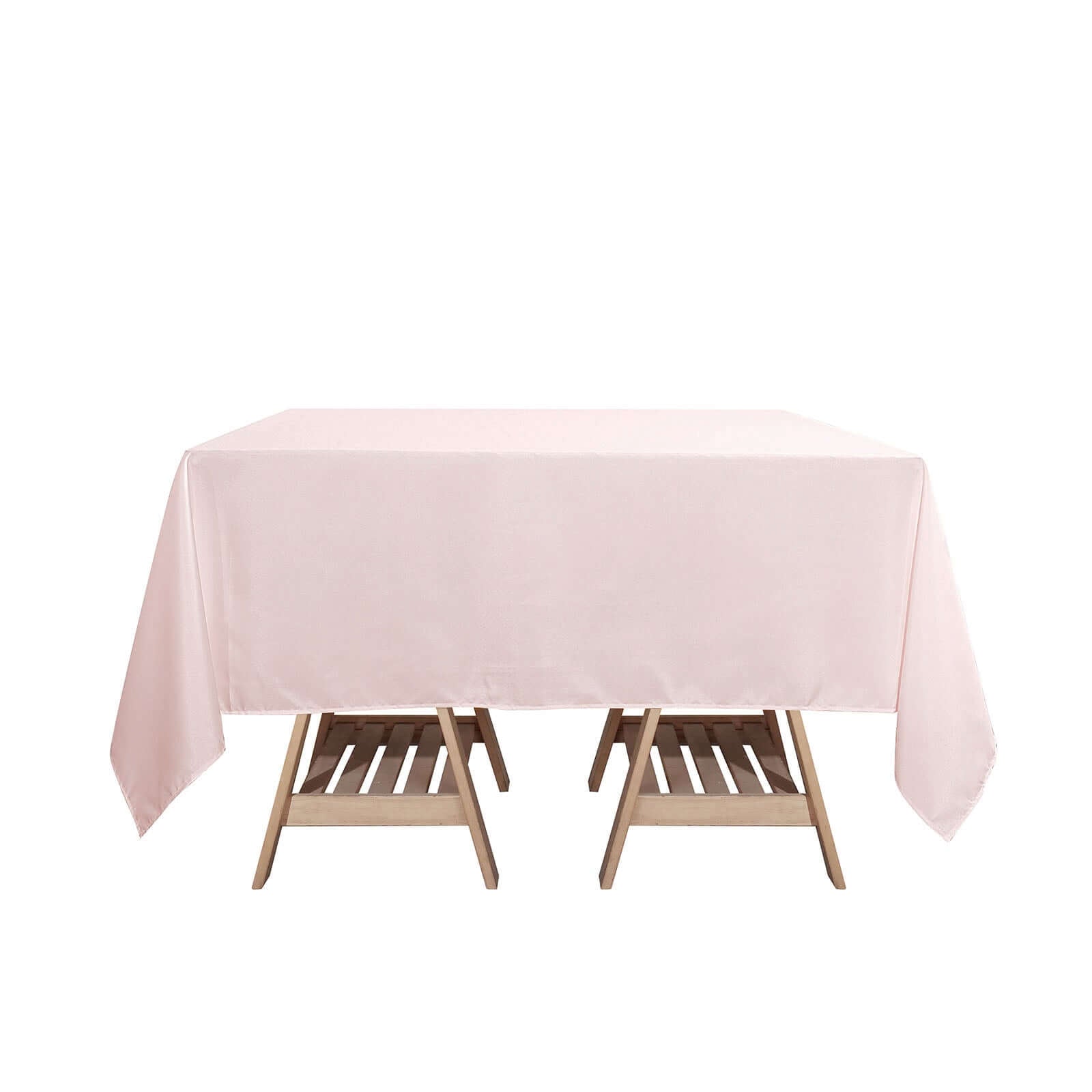 Polyester Square 70"x70" Tablecloth Blush - Wrinkle - Resistant & Durable Table Cover - Linen Luxes