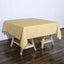 Polyester Square 70"x70" Tablecloth Champagne - Wrinkle - Resistant & Durable Table Cover - Linen Luxes