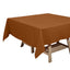 Polyester Square 70"x70" Tablecloth Cinnamon Brown - Wrinkle-Resistant & Durable Table Cover