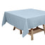 Polyester Square 70"x70" Tablecloth Dusty Blue - Wrinkle - Resistant & Durable Table Cover - Linen Luxes