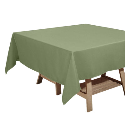 Polyester Square 70"x70" Tablecloth Dusty Sage Green - Wrinkle-Resistant & Durable Table Cover