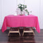 Polyester Square 70"x70" Tablecloth Fuchsia - Wrinkle - Resistant & Durable Table Cover - Linen Luxes