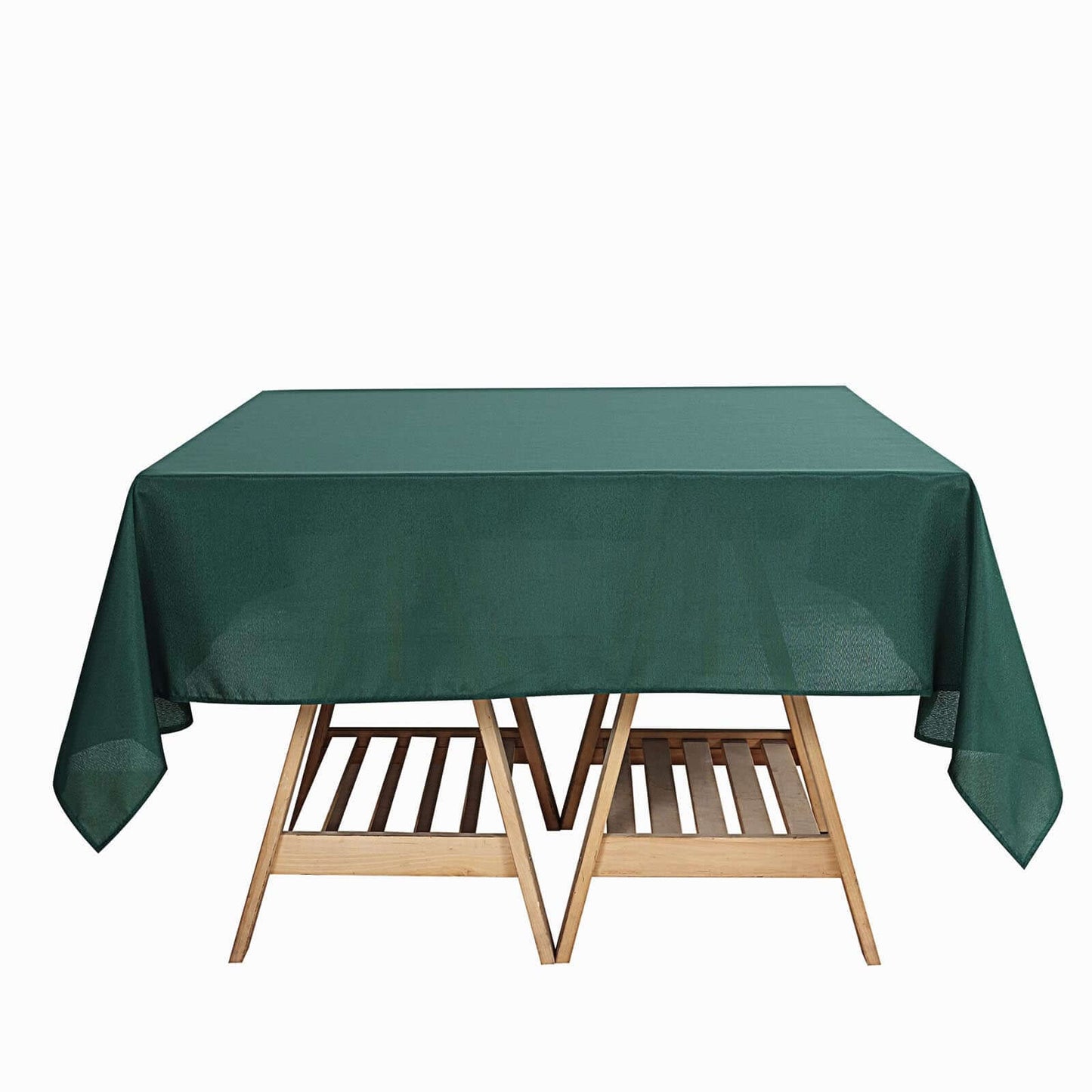 Polyester Square 70"x70" Tablecloth Hunter Emerald Green - Wrinkle - Resistant & Durable Table Cover - Linen Luxes