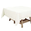 Polyester Square 70"x70" Tablecloth Ivory - Wrinkle - Resistant & Durable Table Cover - Linen Luxes