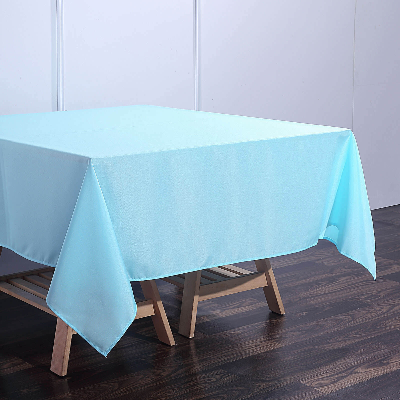 Polyester Square 70"x70" Tablecloth Light Blue - Wrinkle - Resistant & Durable Table Cover - Linen Luxes