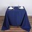 Polyester Square 70"x70" Tablecloth Navy Blue - Wrinkle - Resistant & Durable Table Cover - Linen Luxes
