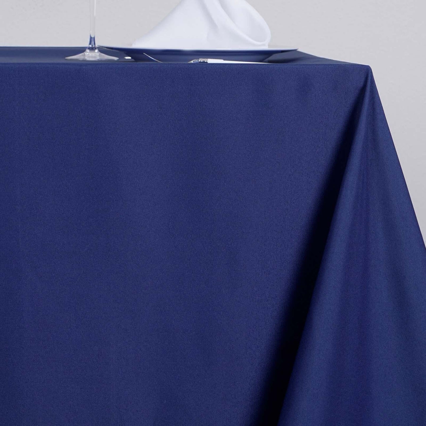 Polyester Square 70"x70" Tablecloth Navy Blue - Wrinkle - Resistant & Durable Table Cover - Linen Luxes