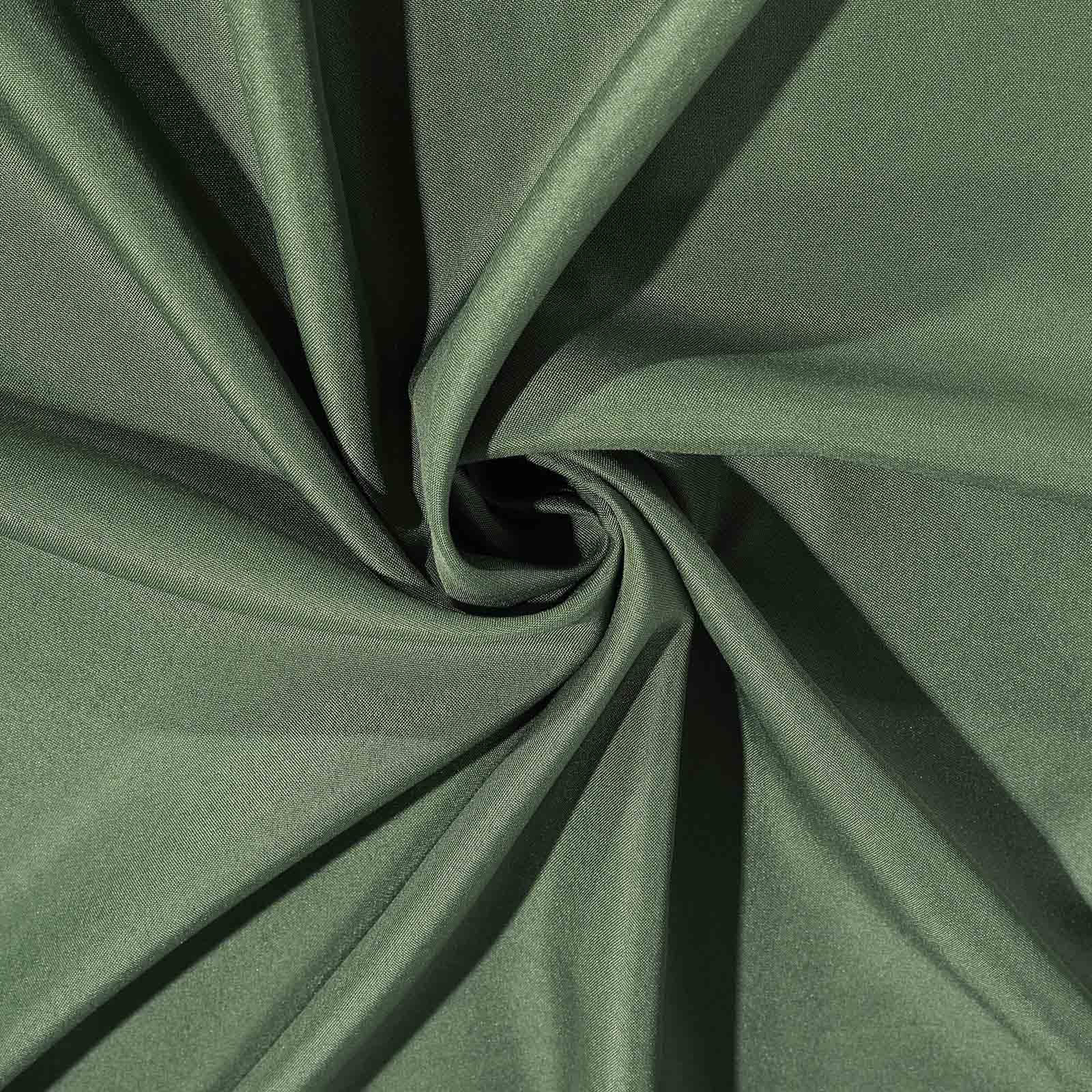 Polyester Square 70"x70" Tablecloth Olive Green - Wrinkle - Resistant & Durable Table Cover - Linen Luxes