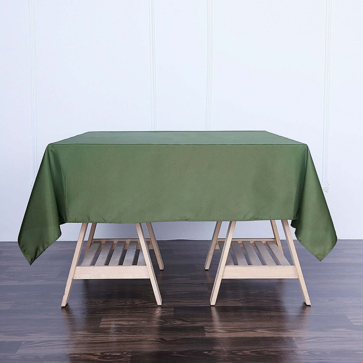 Polyester Square 70"x70" Tablecloth Olive Green - Wrinkle - Resistant & Durable Table Cover - Linen Luxes