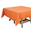 Polyester Square 70"x70" Tablecloth Orange - Wrinkle - Resistant & Durable Table Cover - Linen Luxes