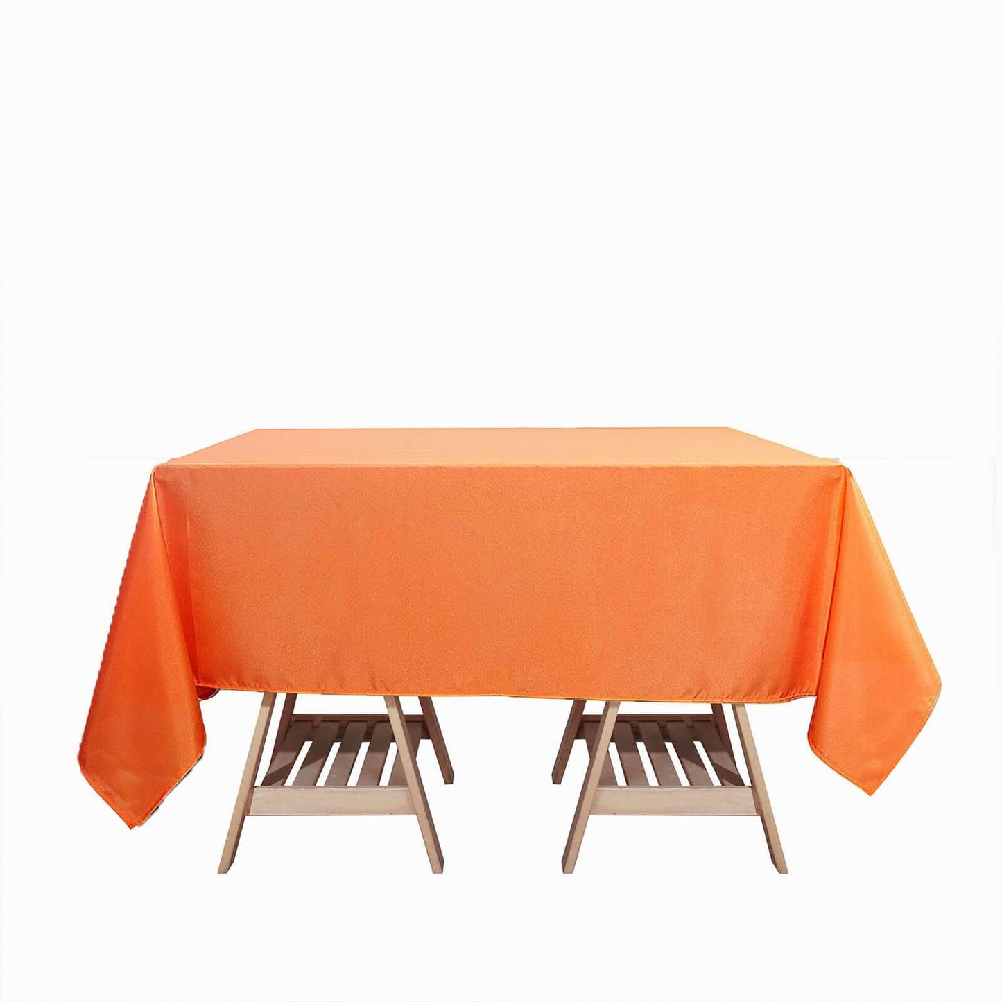 Polyester Square 70"x70" Tablecloth Orange - Wrinkle - Resistant & Durable Table Cover - Linen Luxes