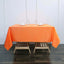 Polyester Square 70"x70" Tablecloth Orange - Wrinkle - Resistant & Durable Table Cover - Linen Luxes