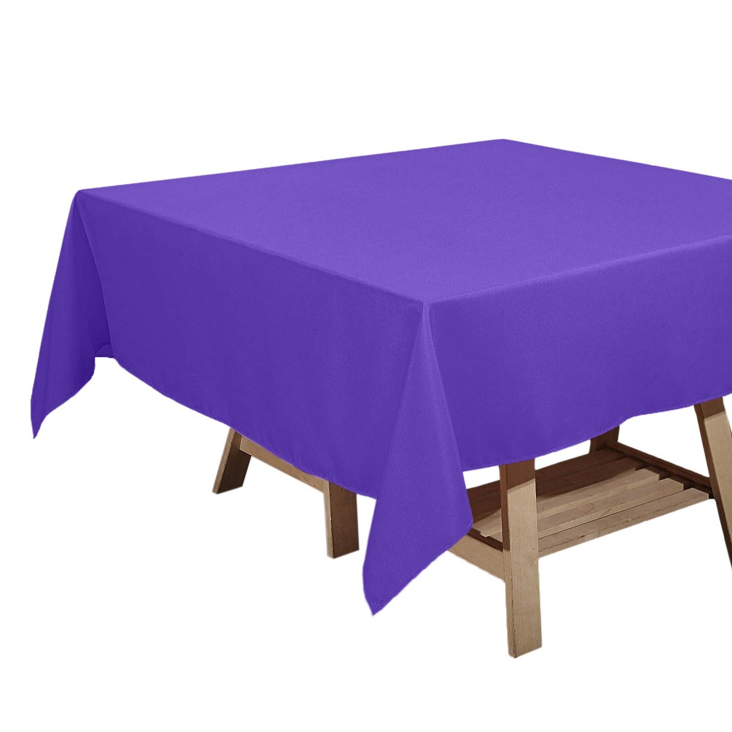 Polyester Square 70"x70" Tablecloth Purple - Wrinkle - Resistant & Durable Table Cover - Linen Luxes