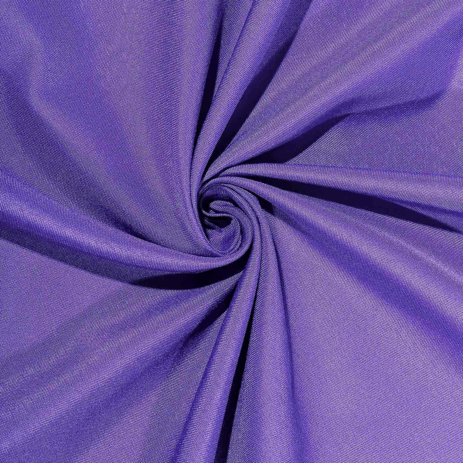 Polyester Square 70"x70" Tablecloth Purple - Wrinkle - Resistant & Durable Table Cover - Linen Luxes