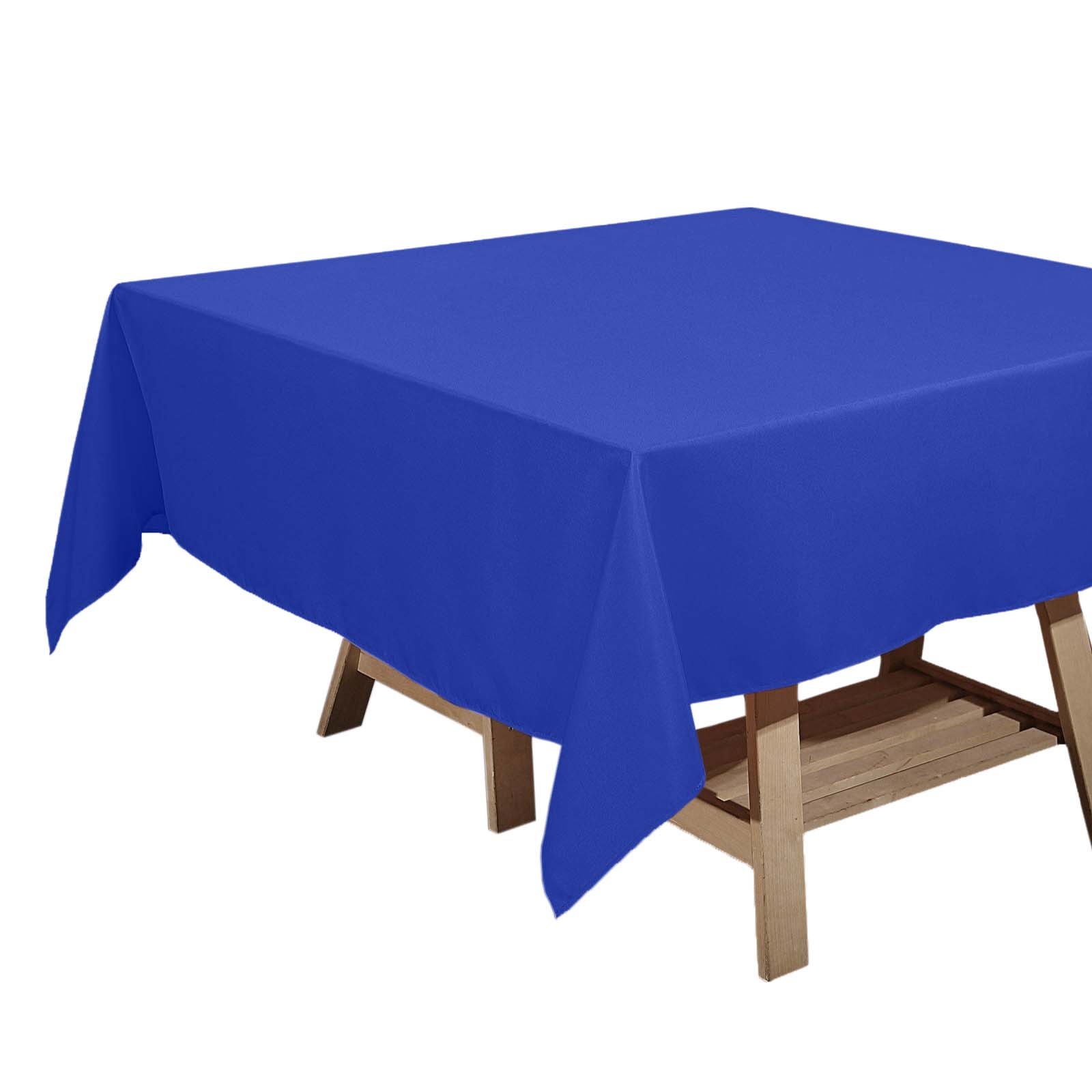 Polyester Square 70"x70" Tablecloth Royal Blue - Wrinkle - Resistant & Durable Table Cover - Linen Luxes