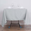 Polyester Square 70"x70" Tablecloth Silver - Wrinkle - Resistant & Durable Table Cover - Linen Luxes