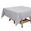 Polyester Square 70"x70" Tablecloth Silver - Wrinkle - Resistant & Durable Table Cover - Linen Luxes