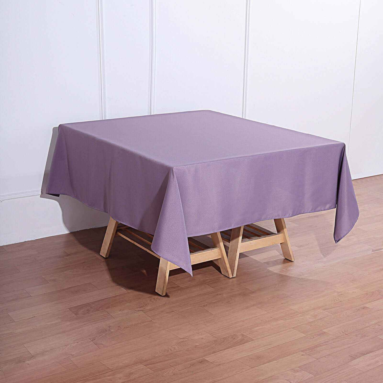 Polyester Square 70"x70" Tablecloth Violet Amethyst - Wrinkle - Resistant & Durable Table Cover - Linen Luxes