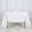 Polyester Square 70"x70" Tablecloth White - Wrinkle - Resistant & Durable Table Cover for Events - Linen Luxes