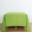 Polyester Square 90"x90" Tablecloth Apple Green - Wrinkle - Resistant & Durable Table Cover - Linen Luxes