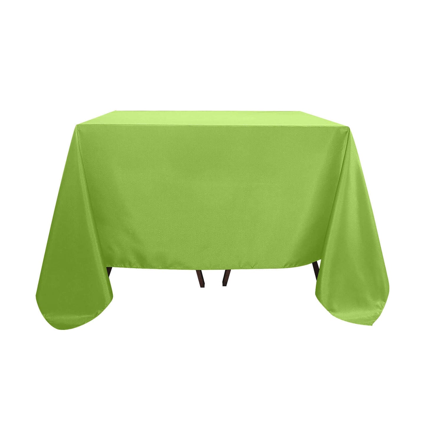 Polyester Square 90"x90" Tablecloth Apple Green - Wrinkle - Resistant & Durable Table Cover - Linen Luxes