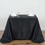 Polyester Square 90"x90" Tablecloth Black - Wrinkle - Resistant & Durable Table Cover for Events - Linen Luxes