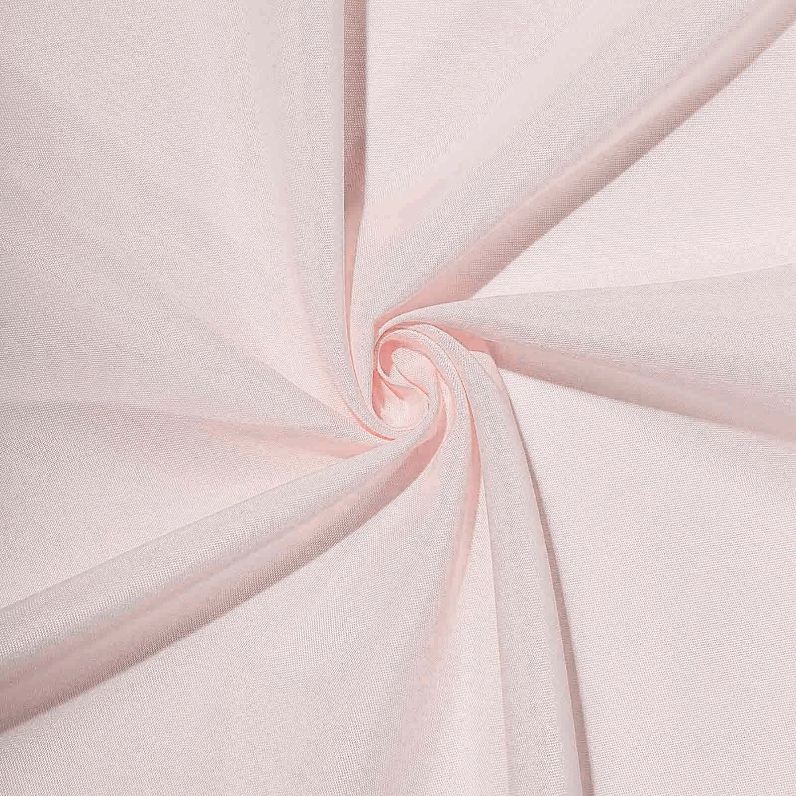 Polyester Square 90"x90" Tablecloth Blush - Wrinkle - Resistant & Durable Table Cover - Linen Luxes