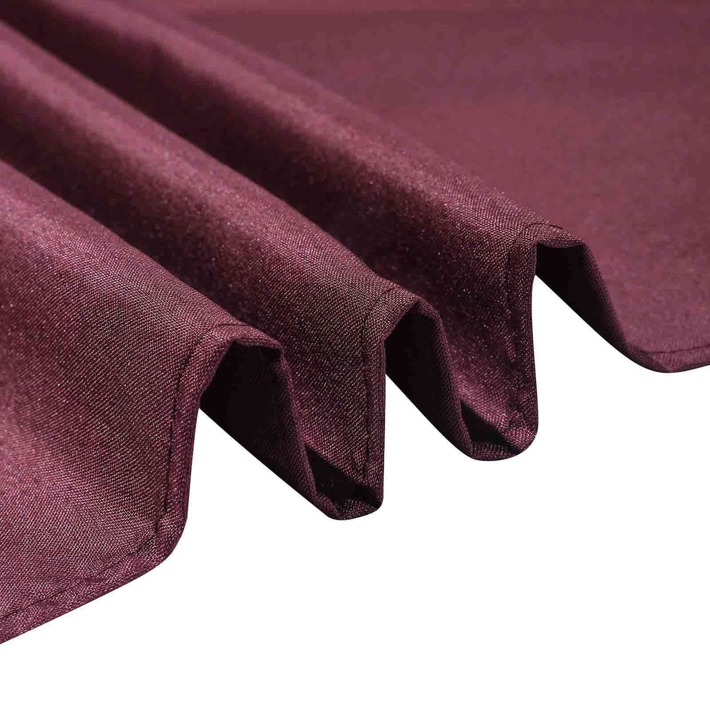 Polyester Square 90"x90" Tablecloth Burgundy - Wrinkle - Resistant & Durable Table Cover - Linen Luxes