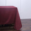 Polyester Square 90"x90" Tablecloth Burgundy - Wrinkle - Resistant & Durable Table Cover - Linen Luxes