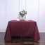 Polyester Square 90"x90" Tablecloth Burgundy - Wrinkle - Resistant & Durable Table Cover - Linen Luxes