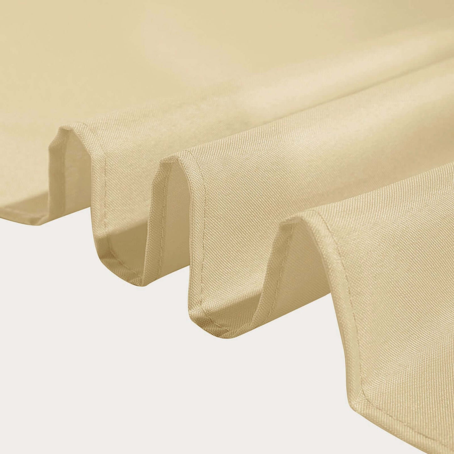 Polyester Square 90"x90" Tablecloth Champagne - Wrinkle - Resistant & Durable Table Cover - Linen Luxes
