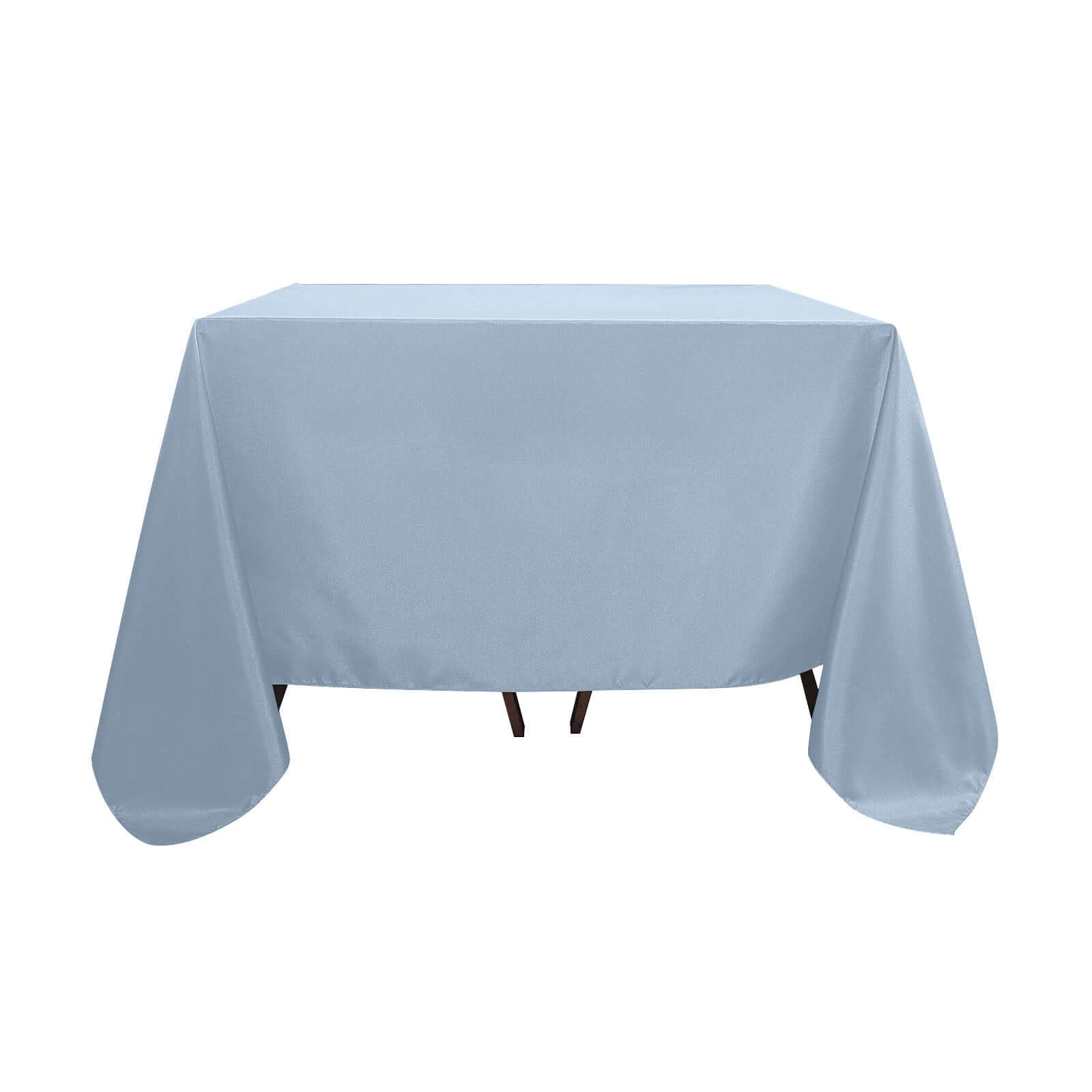 Polyester Square 90"x90" Tablecloth Dusty Blue - Wrinkle - Resistant & Durable Table Cover - Linen Luxes