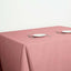 Polyester Square 90"x90" Tablecloth Dusty Rose - Wrinkle - Resistant & Durable Table Cover - Linen Luxes