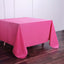 Polyester Square 90"x90" Tablecloth Fuchsia - Wrinkle - Resistant & Durable Table Cover - Linen Luxes