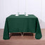 Polyester Square 90"x90" Tablecloth Hunter Emerald Green - Wrinkle - Resistant & Durable Table Cover - Linen Luxes