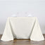 Polyester Square 90"x90" Tablecloth Ivory - Wrinkle - Resistant & Durable Table Cover - Linen Luxes