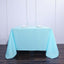 Polyester Square 90"x90" Tablecloth Light Blue - Wrinkle - Resistant & Durable Table Cover - Linen Luxes