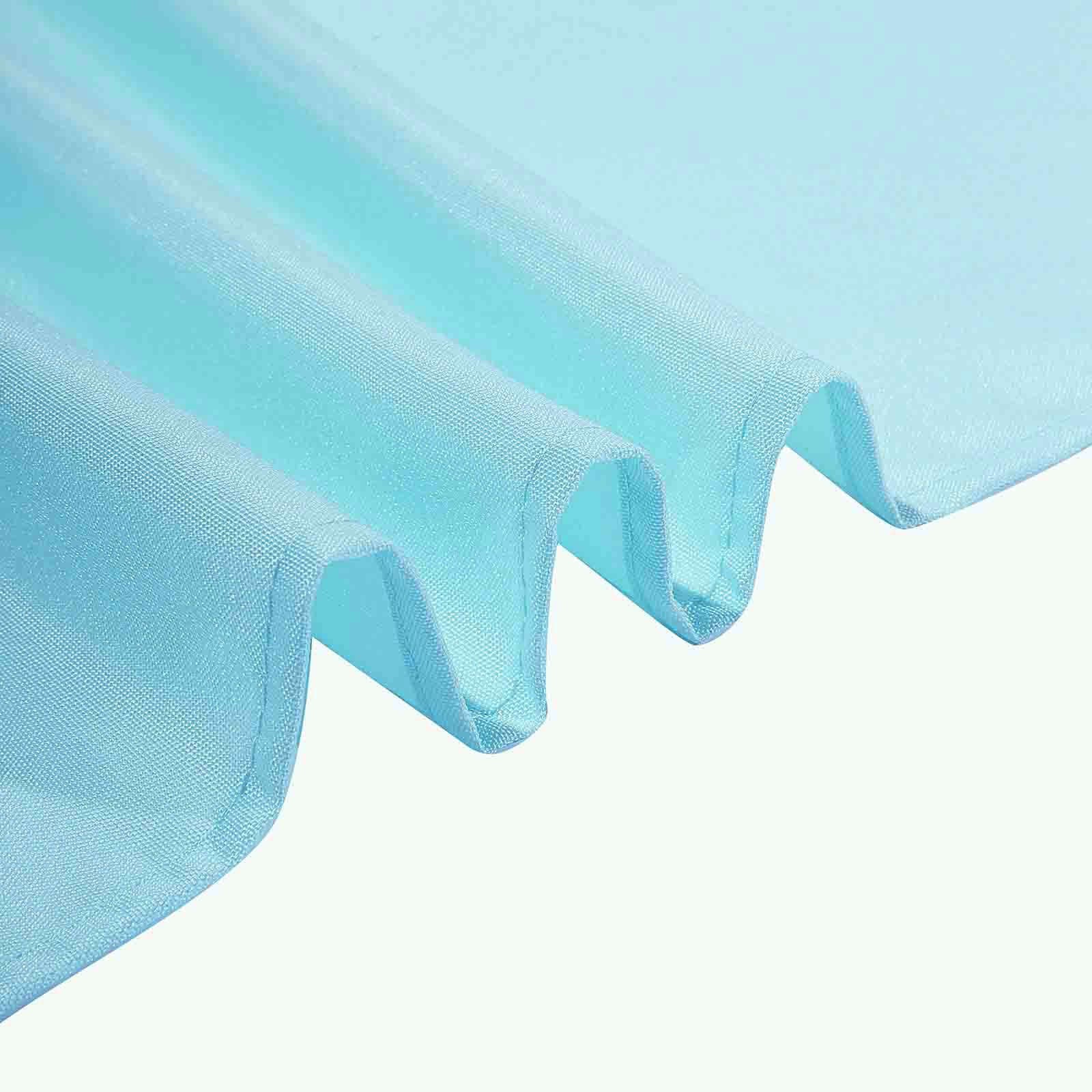 Polyester Square 90"x90" Tablecloth Light Blue - Wrinkle - Resistant & Durable Table Cover - Linen Luxes