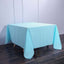 Polyester Square 90"x90" Tablecloth Light Blue - Wrinkle - Resistant & Durable Table Cover - Linen Luxes