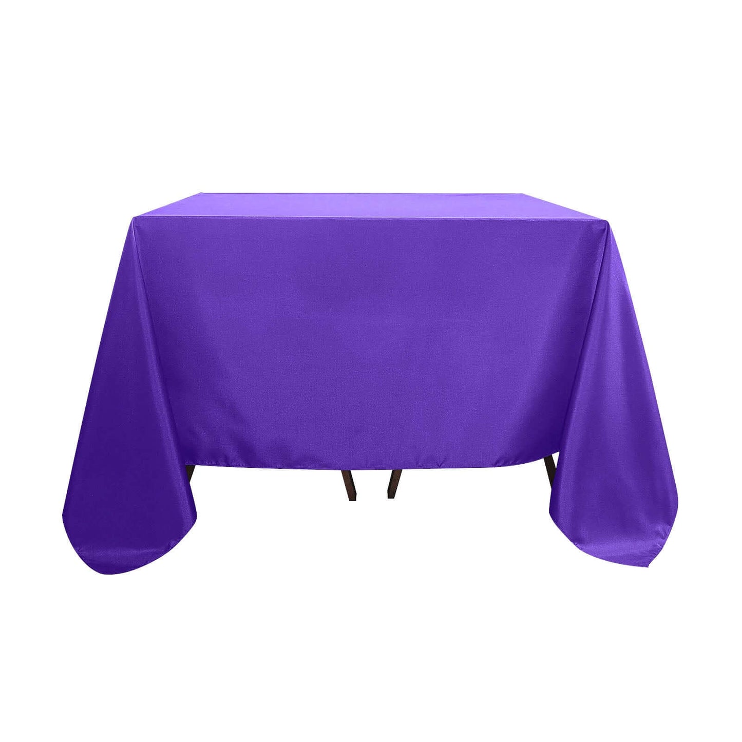 Polyester Square 90"x90" Tablecloth Purple - Wrinkle - Resistant & Durable Table Cover - Linen Luxes