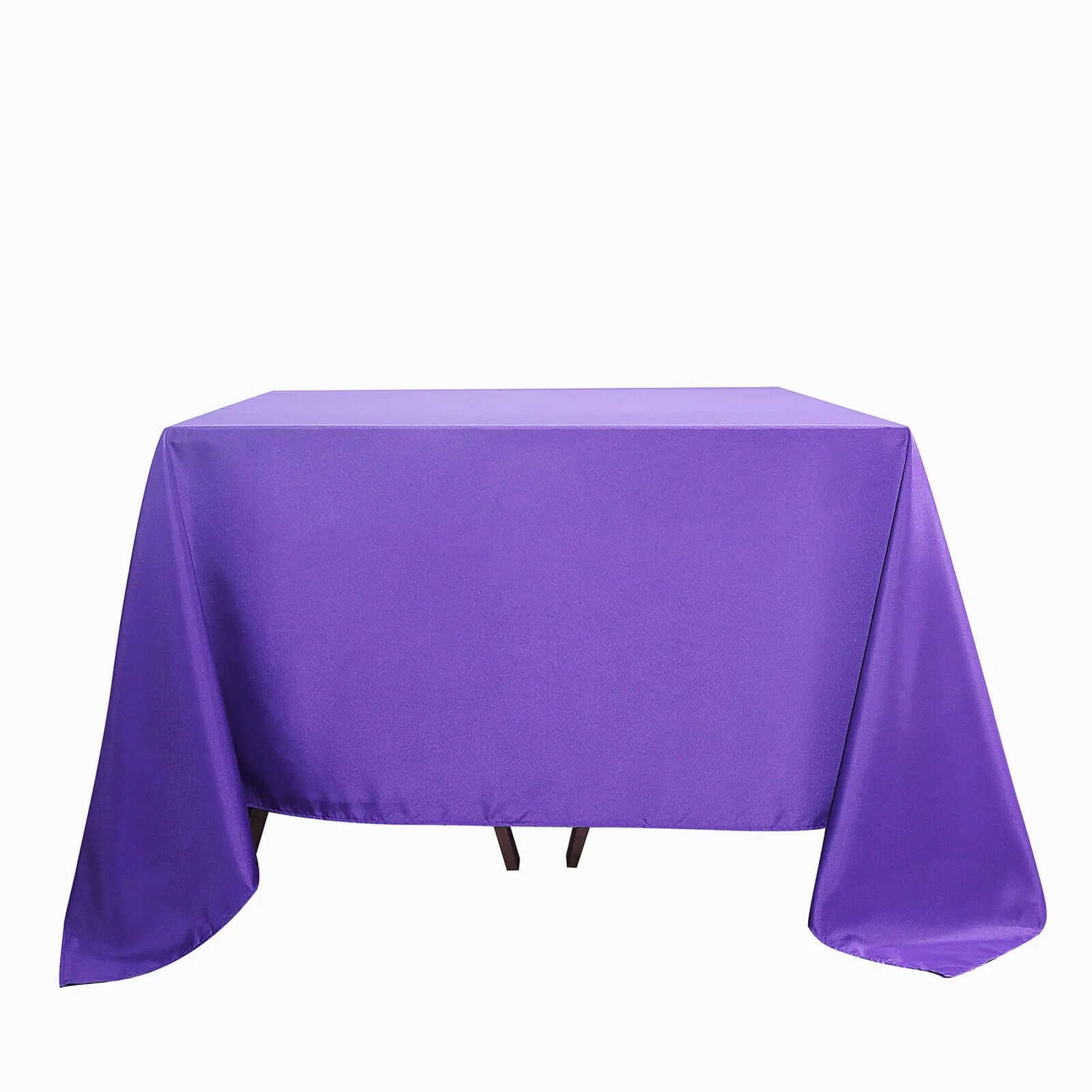 Polyester Square 90"x90" Tablecloth Purple - Wrinkle - Resistant & Durable Table Cover - Linen Luxes