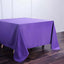 Polyester Square 90"x90" Tablecloth Purple - Wrinkle - Resistant & Durable Table Cover - Linen Luxes