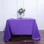 Polyester Square 90"x90" Tablecloth Purple - Wrinkle - Resistant & Durable Table Cover - Linen Luxes
