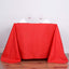 Polyester Square 90"x90" Tablecloth Red - Wrinkle - Resistant & Durable Table Cover - Linen Luxes