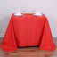 Polyester Square 90"x90" Tablecloth Red - Wrinkle - Resistant & Durable Table Cover - Linen Luxes