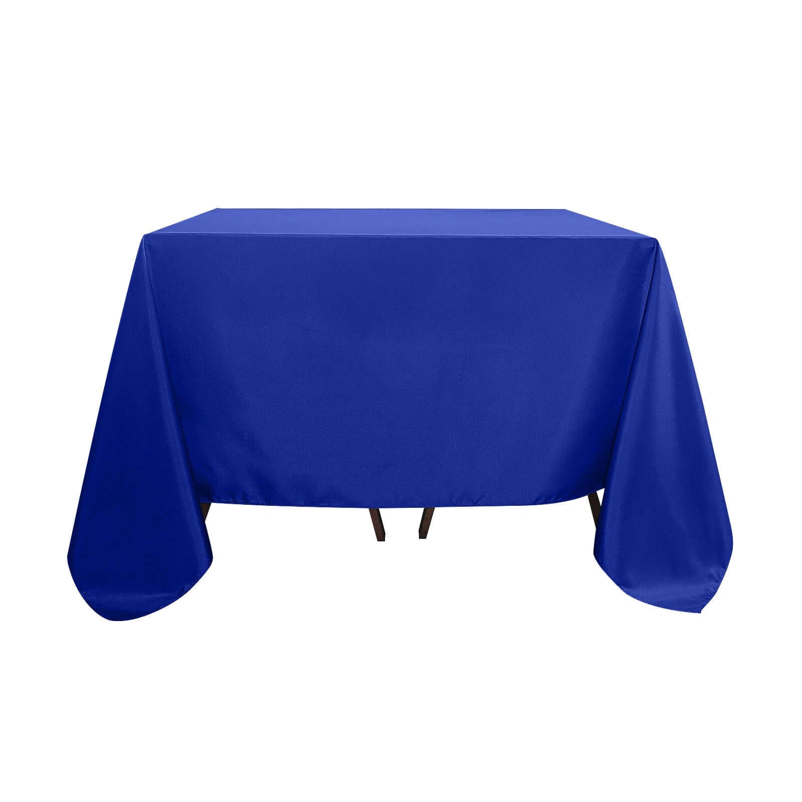 Polyester Square 90"x90" Tablecloth Royal Blue - Wrinkle - Resistant & Durable Table Cover - Linen Luxes