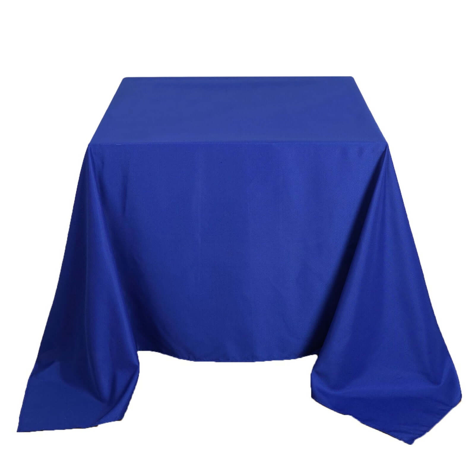 Polyester Square 90"x90" Tablecloth Royal Blue - Wrinkle - Resistant & Durable Table Cover - Linen Luxes